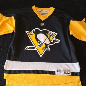 Reebok Black and Gold Hockey Jersey
